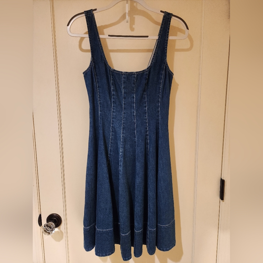 STAUD Denim Mini Dress